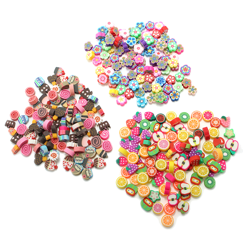100PCS-DIY-Slime-Accessories-Decor-Fruit-Cake-Flower-Polymer-Clay-Toy-Nail-Beauty-Ornament-1203350-3