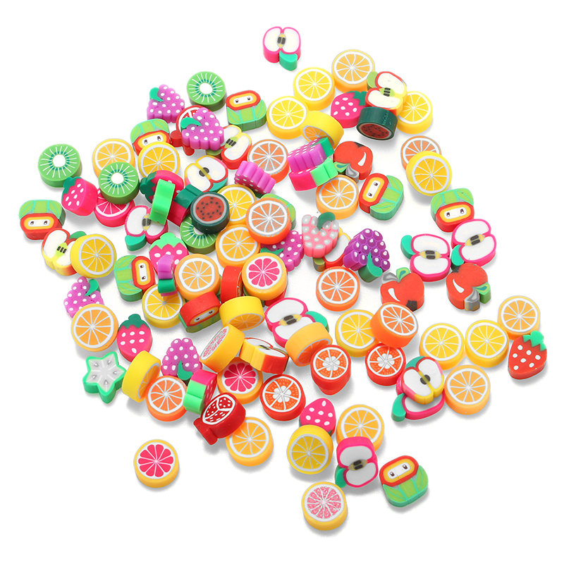 100PCS-DIY-Slime-Accessories-Decor-Fruit-Cake-Flower-Polymer-Clay-Toy-Nail-Beauty-Ornament-1203350-5