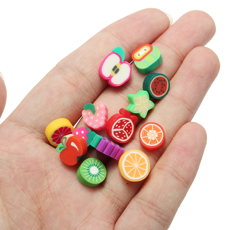 100PCS-DIY-Slime-Accessories-Decor-Fruit-Cake-Flower-Polymer-Clay-Toy-Nail-Beauty-Ornament-1203350-10