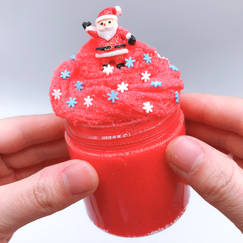 60ML-Christmas-Cloud-Slime-Scented-Charm-Mud-Stress-Relief-Kids-Clay-Toy-1391411-3