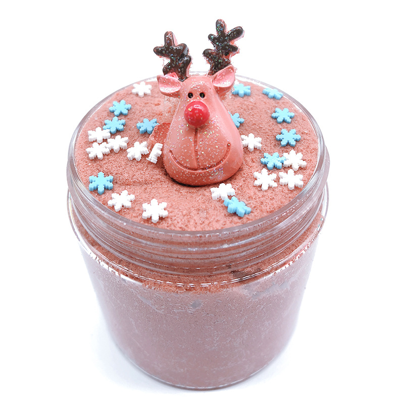 60ML-Christmas-Cloud-Slime-Scented-Charm-Mud-Stress-Relief-Kids-Clay-Toy-1391411-4