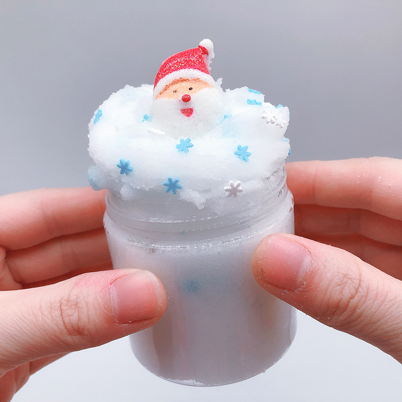 60ML-Christmas-Cloud-Slime-Scented-Charm-Mud-Stress-Relief-Kids-Clay-Toy-1391411-7