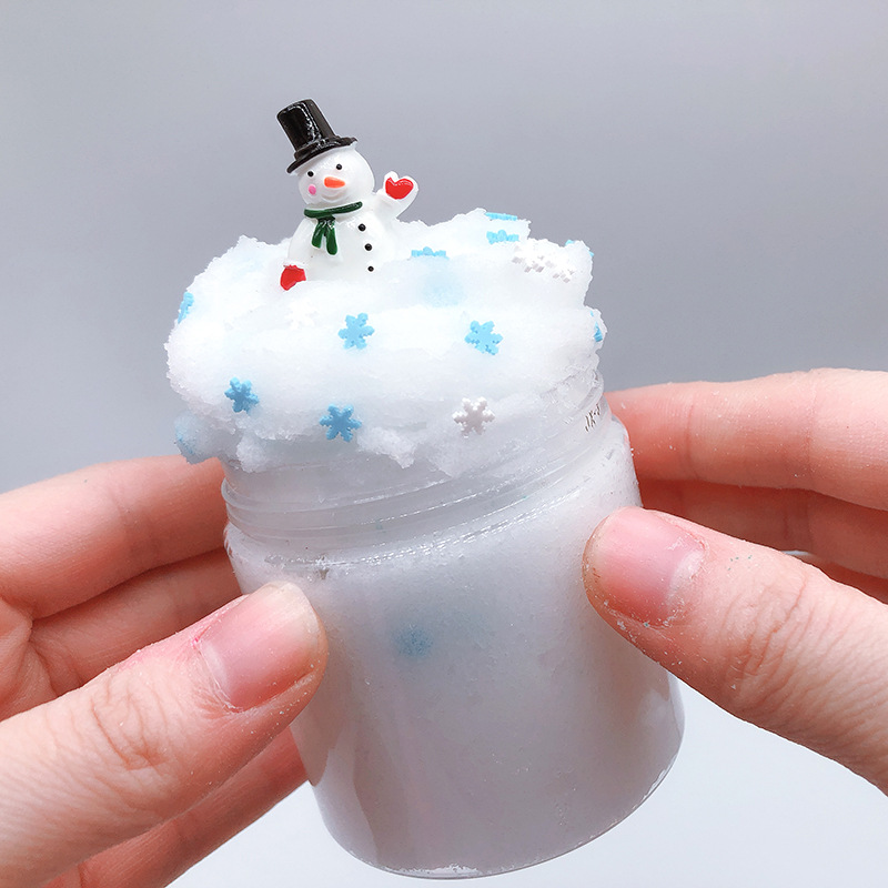 60ML-Christmas-Cloud-Slime-Scented-Charm-Mud-Stress-Relief-Kids-Clay-Toy-1391411-8