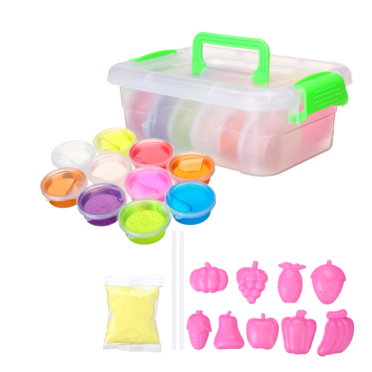 DIY-Crystal-Slime-Kit-10-Colors-Fluffy-Clay-Stress-Relief-Soft-Plasticine-Toys-1405519-2