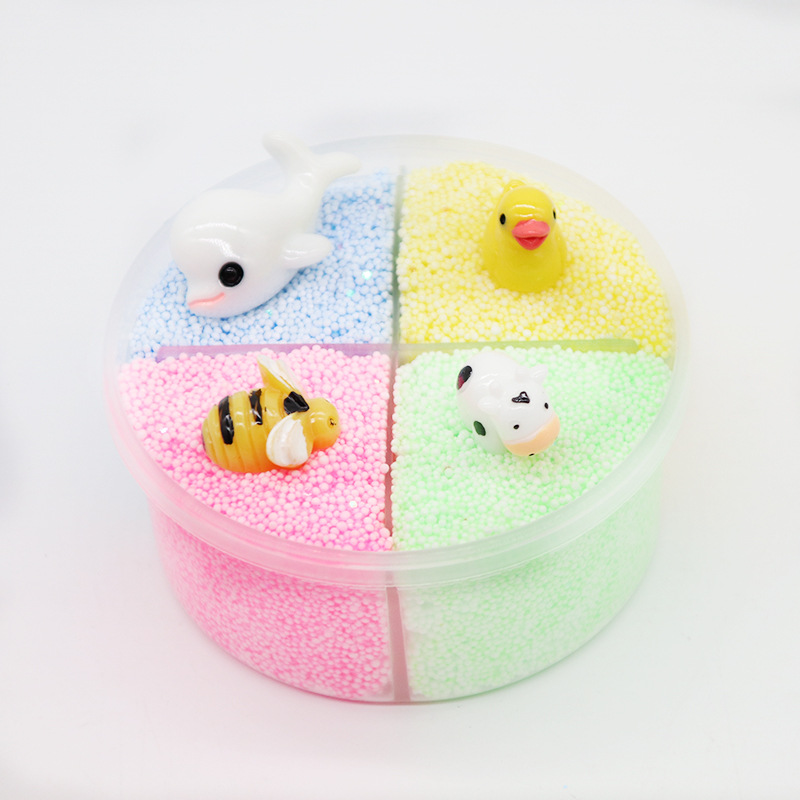 Four-color-Slime-Unmixed-Fruit-Dessert-Animal-Snow-Rice-Cotton-Mud-Clay-120ml-1441067-4