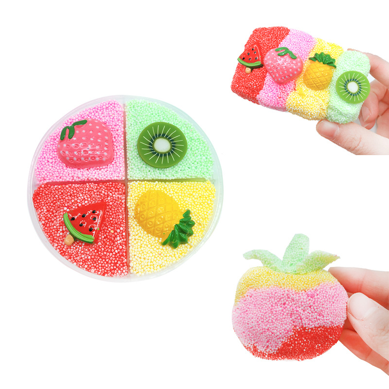 Four-color-Slime-Unmixed-Fruit-Dessert-Animal-Snow-Rice-Cotton-Mud-Clay-120ml-1441067-5
