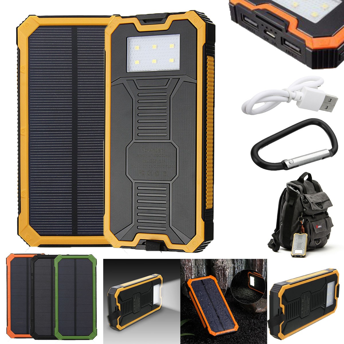 8000mAh-Solar-Waterproof-Portable-Charger-Dual-USB-Battery-Power-Bank-1124246-5