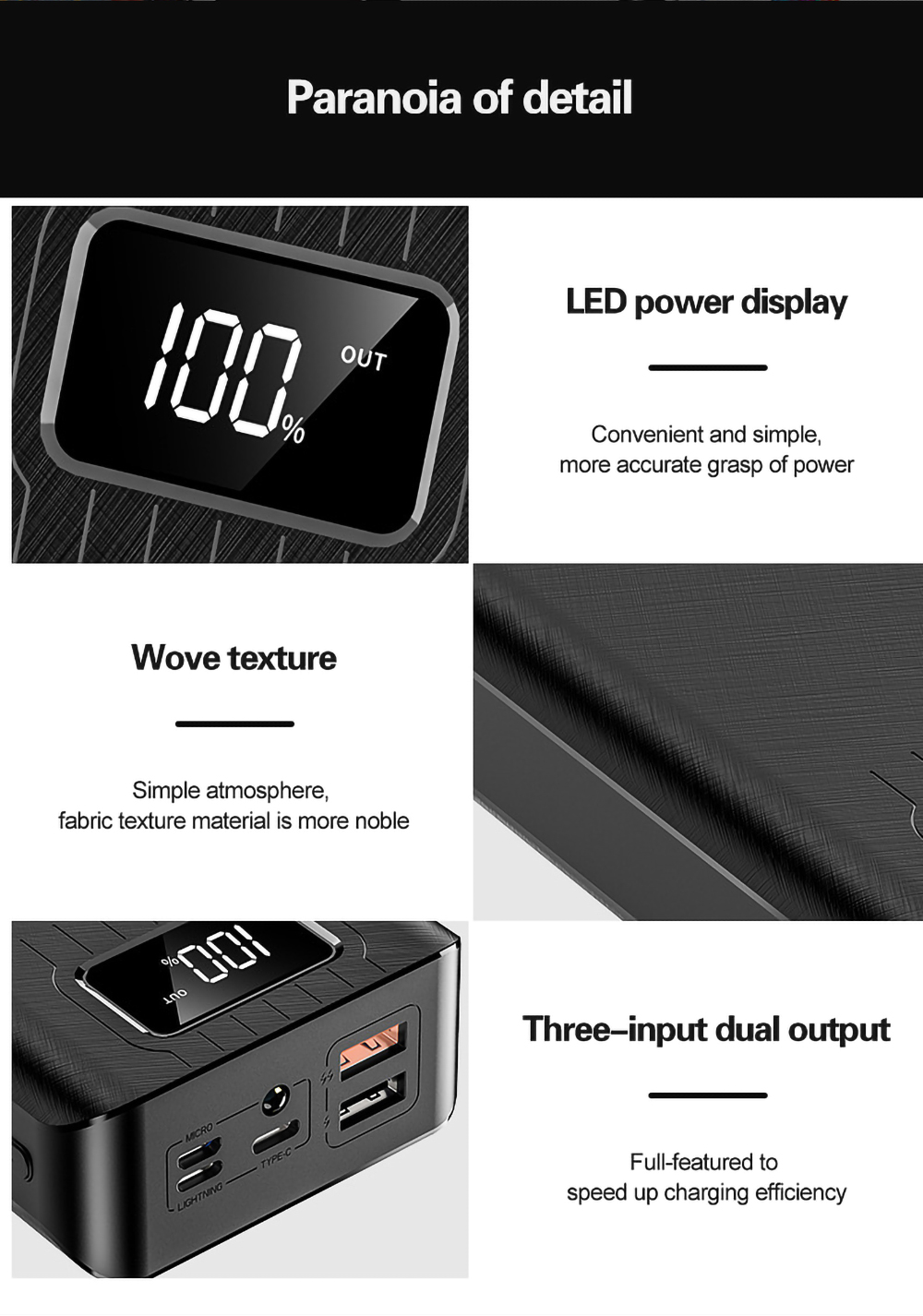 Bakeey-30000mAh-DIY-Power-Bank-Case-LED-Flash-Light-Fast-Charging-For-iPhone-XS-11Pro-Huawei-P40-Pro-1725265-13