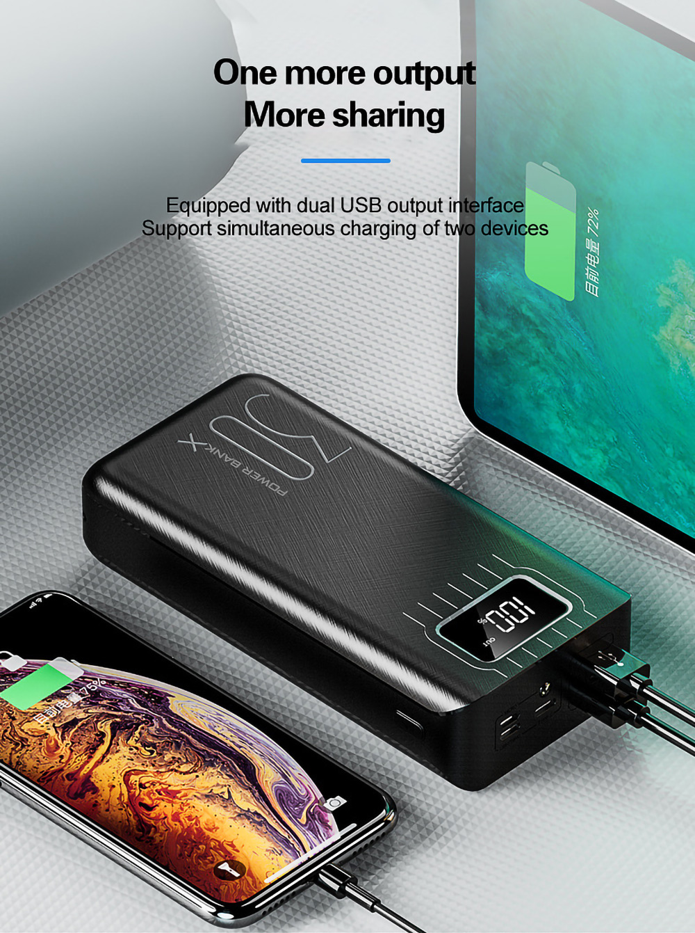 Bakeey-30000mAh-DIY-Power-Bank-Case-LED-Flash-Light-Fast-Charging-For-iPhone-XS-11Pro-Huawei-P40-Pro-1725265-6