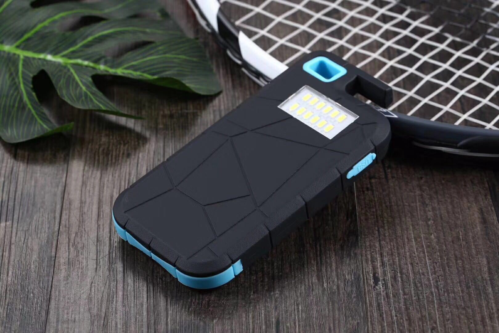 Bakeey-DIY-Multifunctional-LED-Display-Wireless-Fast-Charging-Solar-Holder-Power-Bank-Case-For-iPhon-1642880-7