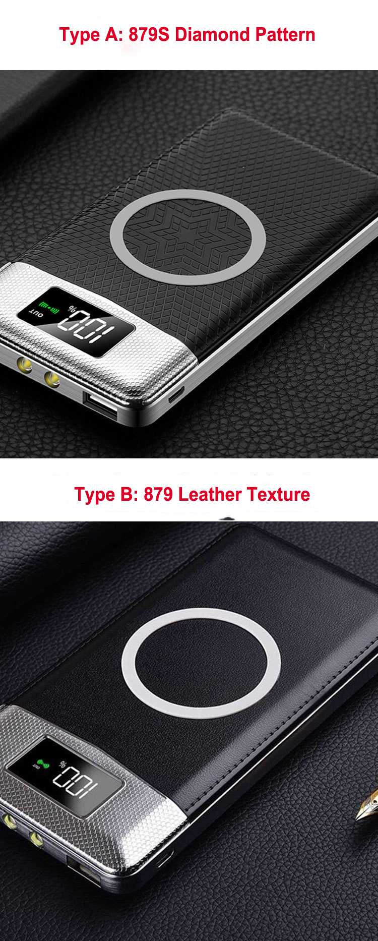 Bakeey-DIY-Power-Bank-Case-10000mAh-Wireless-Charger-LCD-Digital-Display-Fast-Charging-Powerbank-Kit-1717191-1