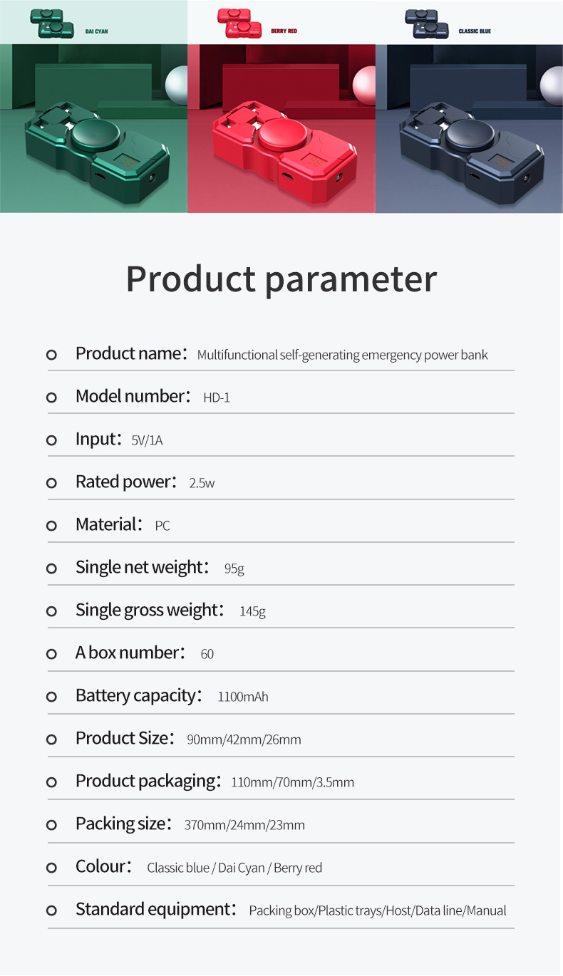 Bakeey-Multifunctional-Self-Generating-Emergency-1100mAh-Power-Bank-Flashlight-with-Type-CMicroApple-1818575-10