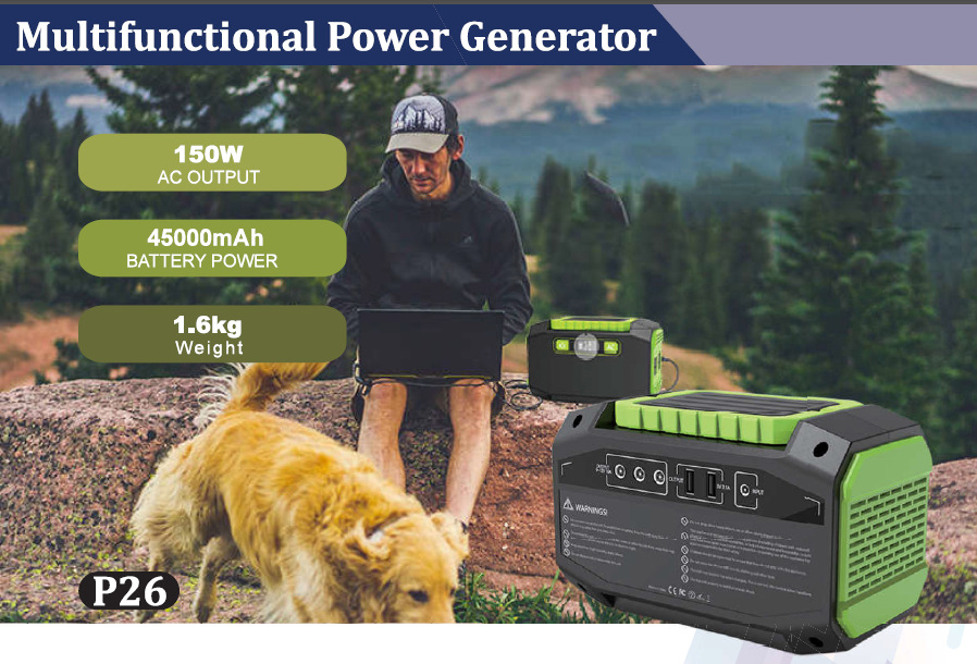 Bakeey-Portable-150W-45000mAh-Power-Station-Back-Up-Power-Supply-With-2-AC-Outlets-250W-Max--3-DC-Ou-1699548-1