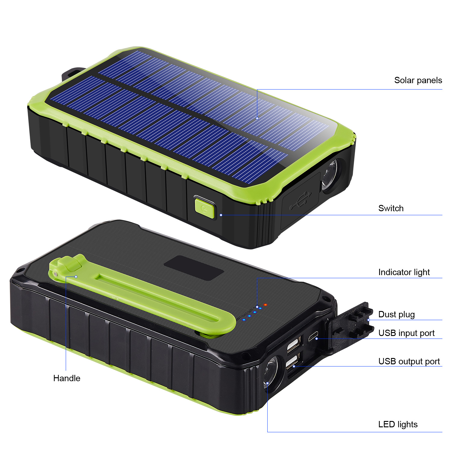 Bakeey-WTKD-083-12000mAh-Hand-Crank-Emergency-Solar-Power-Phone-Charger-Power-Bank-for-Samsung-Galax-1873577-8