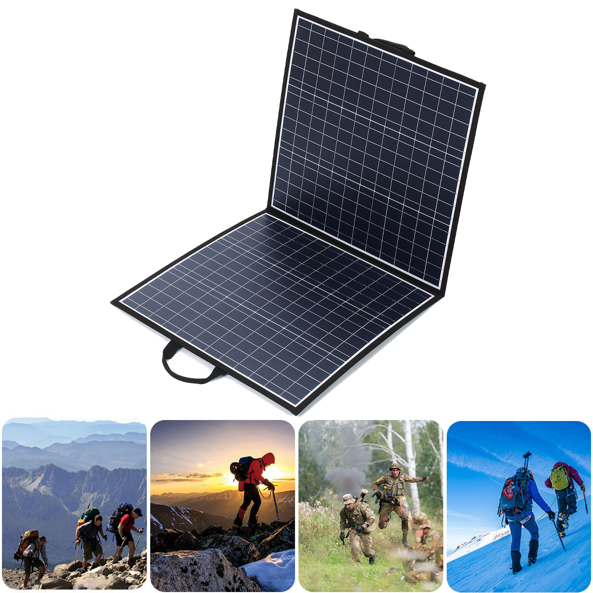 ECSEE-Portable-Foldable-100W-Solar-Panel-Charger-USB-Output-For-Outdoor-Camping-1931780-4