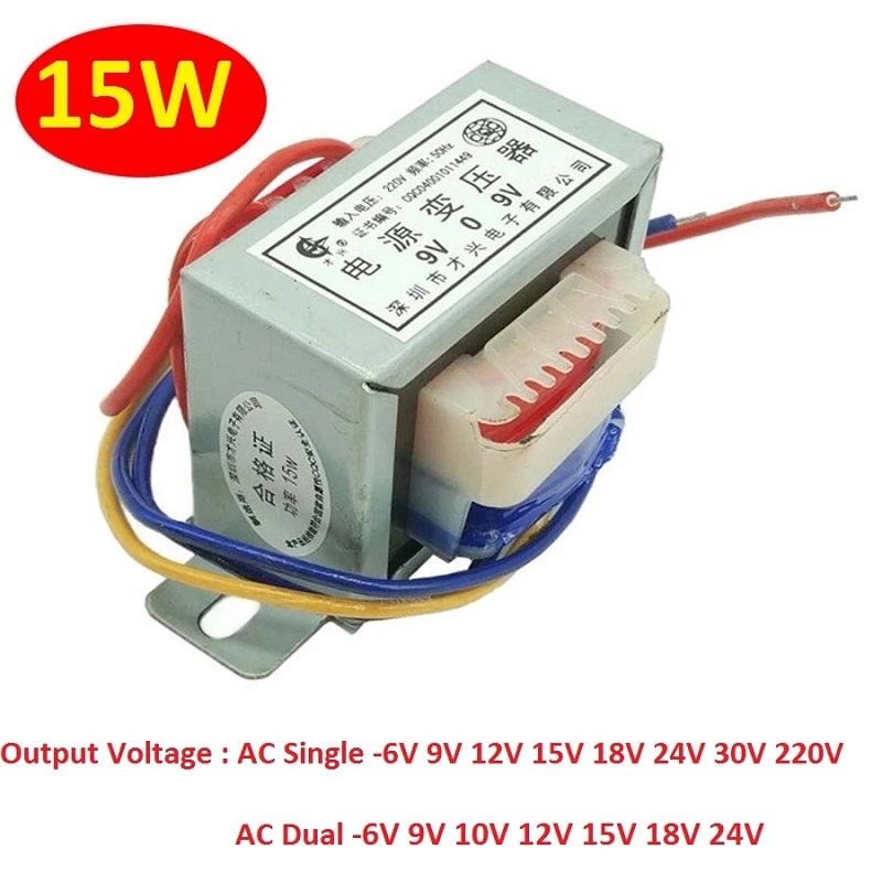 15W-EI57-Power-Transformer-Input-AC-220V-to-AC-6V-9V-12V-15V-18V-24V-Output-SingleDouble-Ferrite-Cop-1891622-1