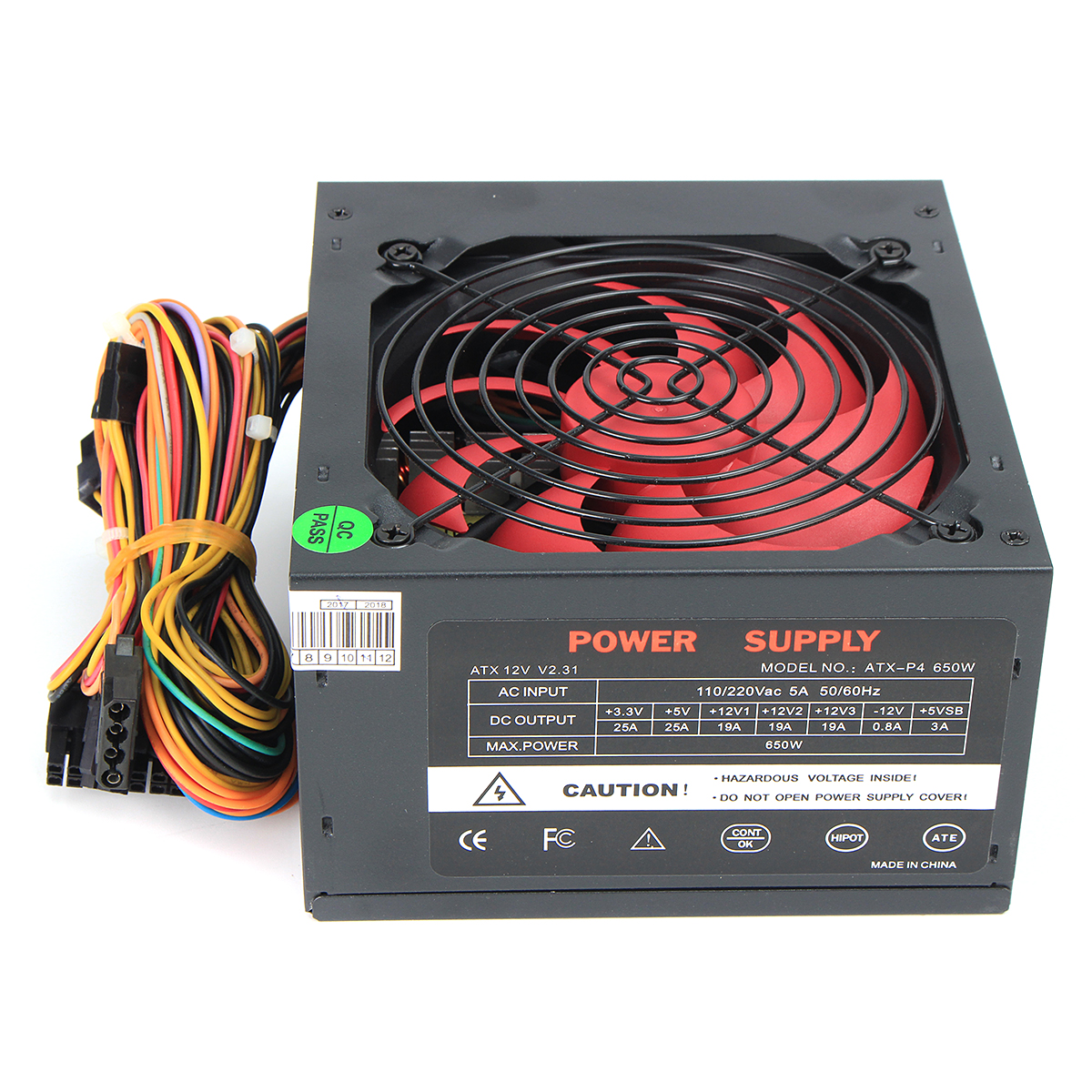 110V-230V-12cm-Fan-ATX-Power-Supply-Fan-24-Pin-PCI-SATA-ATX-12V-Molex-Connect-80-Gold-1233475-8