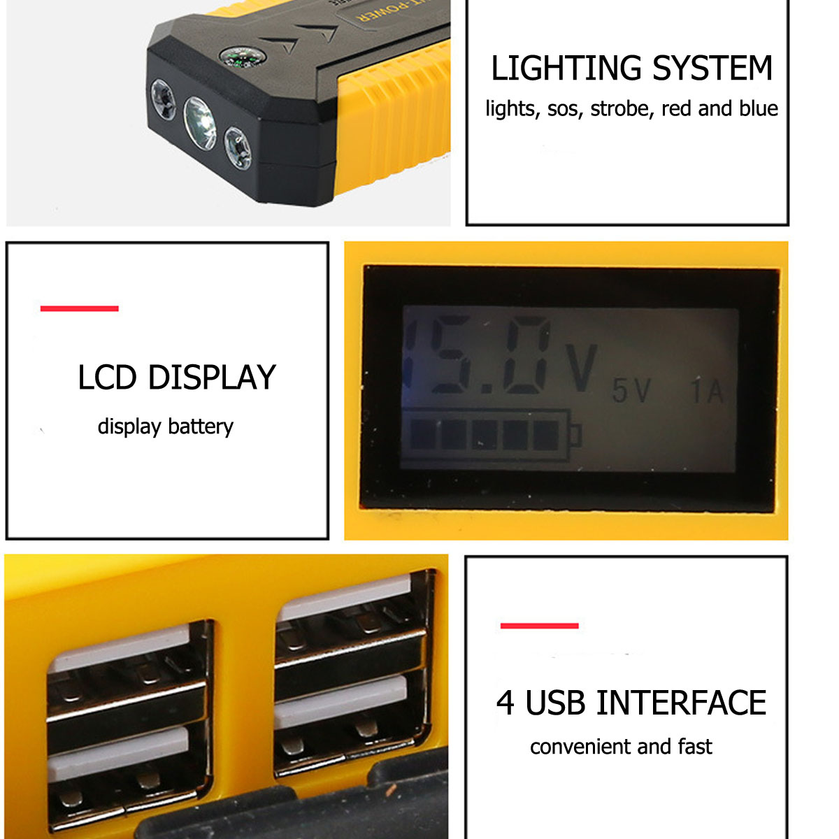 12V-82800mAh-Jump-Starter-Engine-Emergency-Start-Battery-4-USB-Power-Bank-LED-W-Smart-Clip-1424715-6