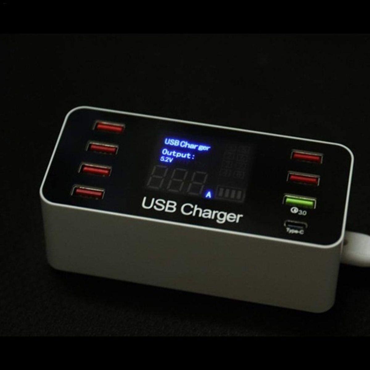 5V8A-Multiple-USB-Charger-Adapter-Desktop-Charging-Station-Hub-Type-C-Quick-Charge-30-Multi-Port-LCD-1606214-5