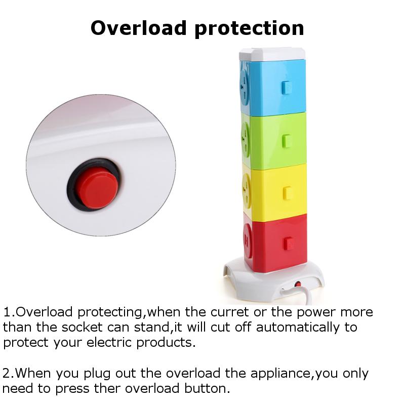 Alardor-Four-Tiers-Rotating-Socket-Patch-Panel-USB-Plug-Board-Surge-Protection-Power-Strip-1151688-5