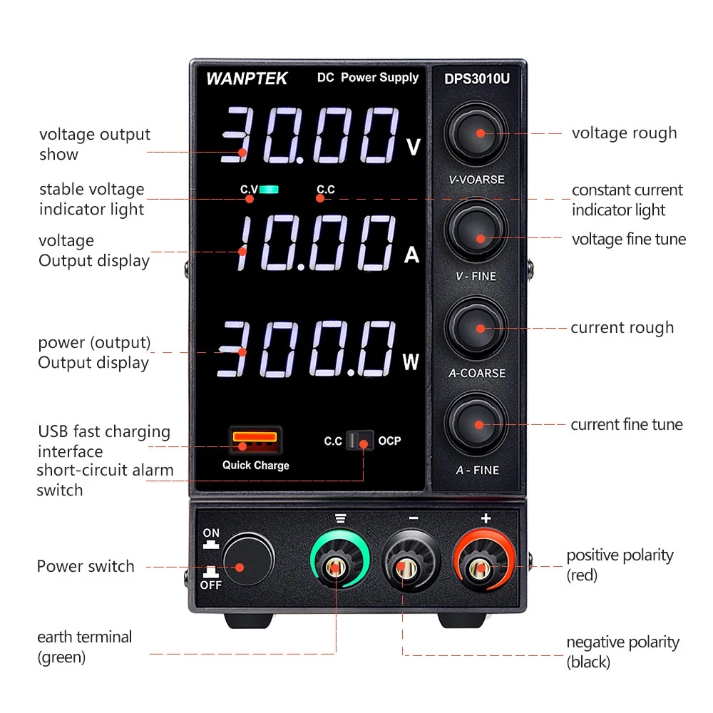 Wanptek-DPS3010U-110V220V-4-Digits-Adjustable-DC-Power-Supply-0-30V-0-10A-300W-USB-Fast-Charging-Lab-1687613-8