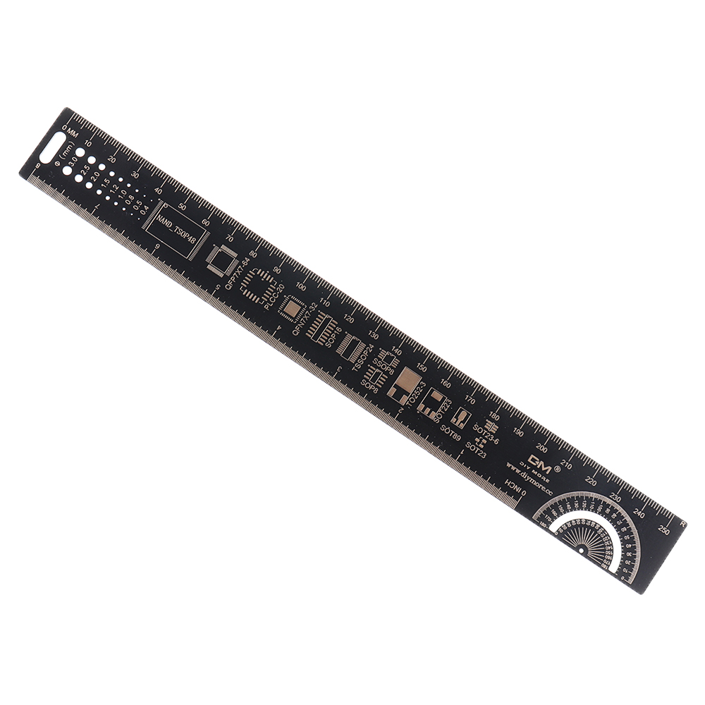 1525cm-PCB-Ruler-Measuring-Tool-Resistor-Capacitor-Chip-IC-Electronic-Straight-Scale-Engineering-Rul-1613403-5