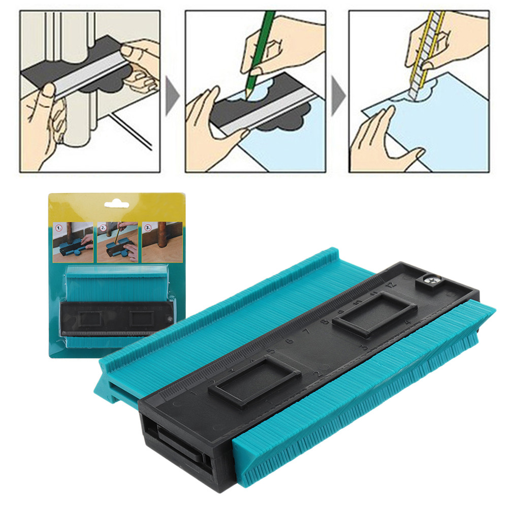 5-Inch-Contour-Profile-Gauge-Tiling-Laminate-Tiles-Edge-Shaping-Wood-Measure-Ruler-1384904-7