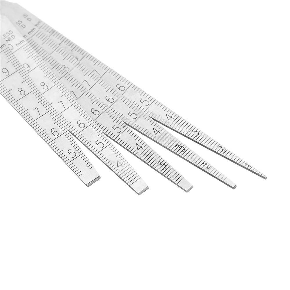 Drillpro-5pcs-Stainless-Hardened-Taper-Feeler-Gauge-Aperture-Scale-Wedge-Feeler-Hole-Gauge-1331015-6