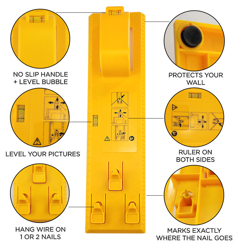 Drillpro-Multi-function-Level-Ruler-349x9x49CM-Bubble-Level-Measuring-Tool-Picture-Frame-Hanger-1554965-8