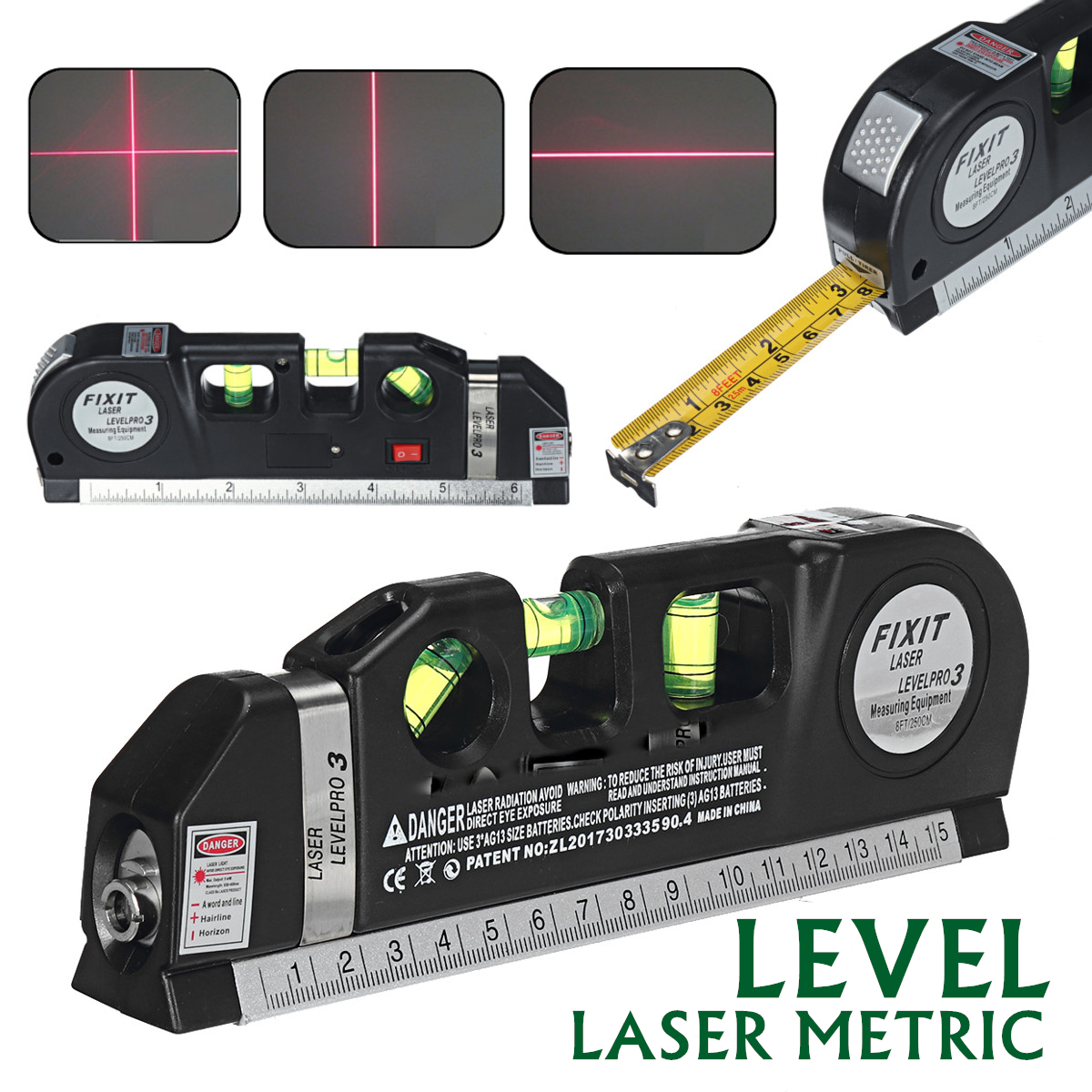 Multipurpose-Laser-Level-Vertical-Cross-Measuring-Tape-Aligner-Metric-Ruler-1628827-1