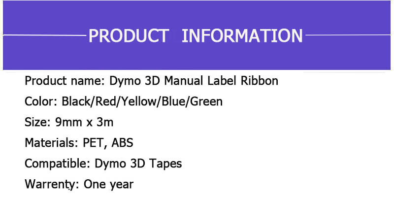 1pcs-6mm-9MM-12MM-Dymo-3D-Plastic-Embossing-Tape-for-Embossing-Label-Maker-PVC-LABEL-DYMO-1610-12965-1780917-1