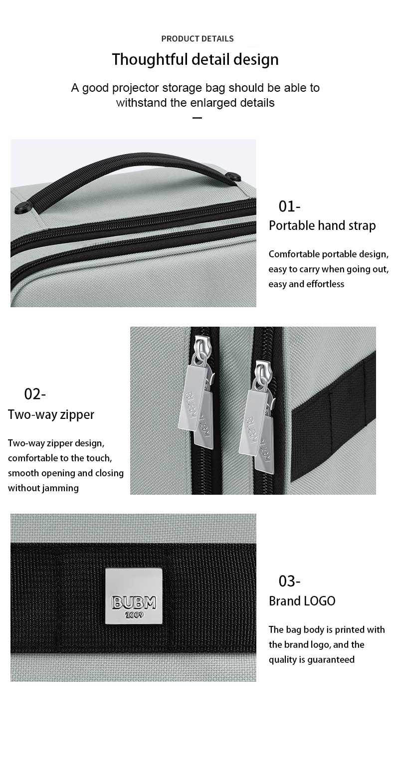 Projector-Storage-Bag-Portable-Dustproof-Anti-Scratch-Double-Storage-Simple-Wear-resistant-for-Mini--1976327-7