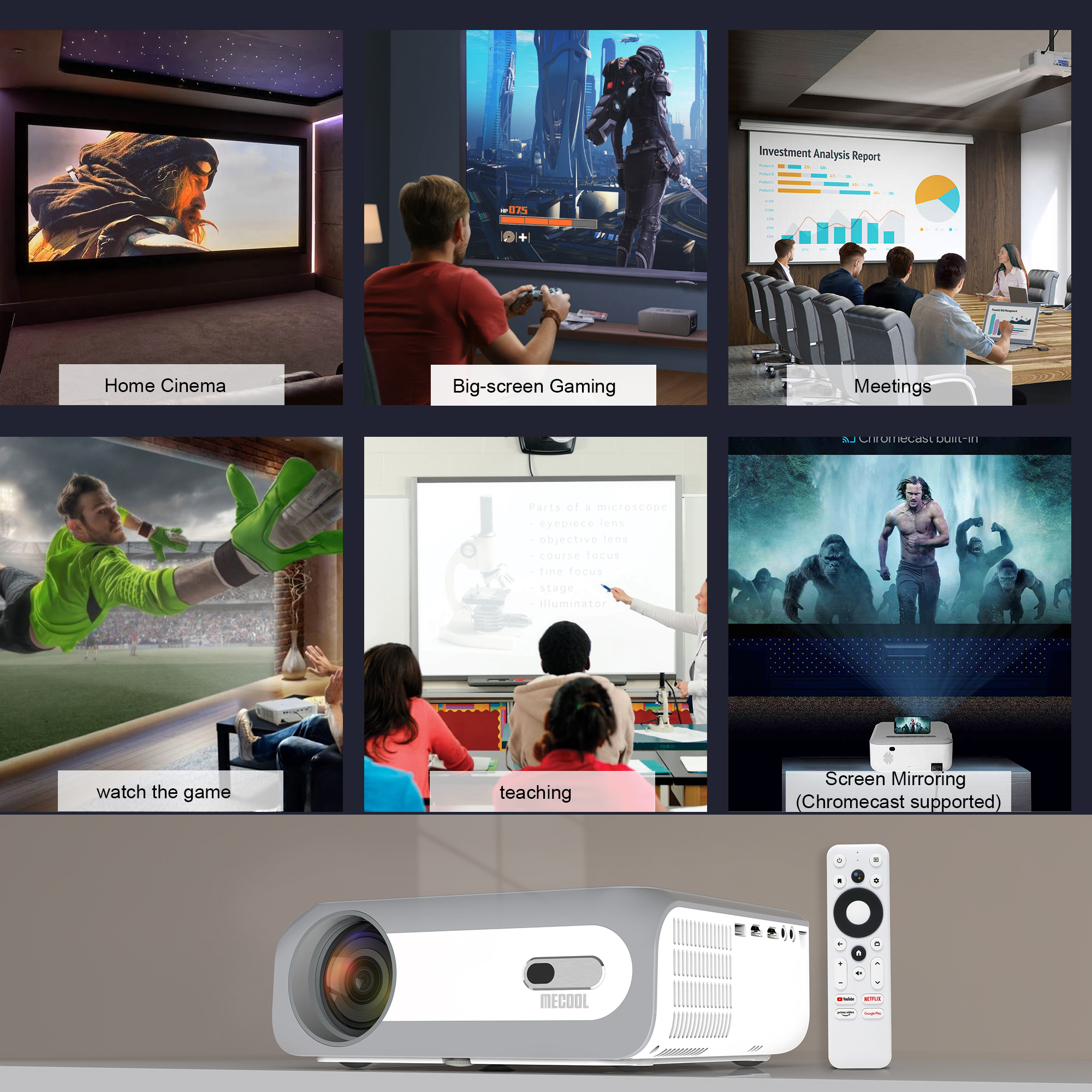 MECOOL-KP1-1080P-Projector-Built-in-TV-Stick-Android-110-OS-18GB-5quotLCD-Display-Large-Screen-Mini--1961484-9