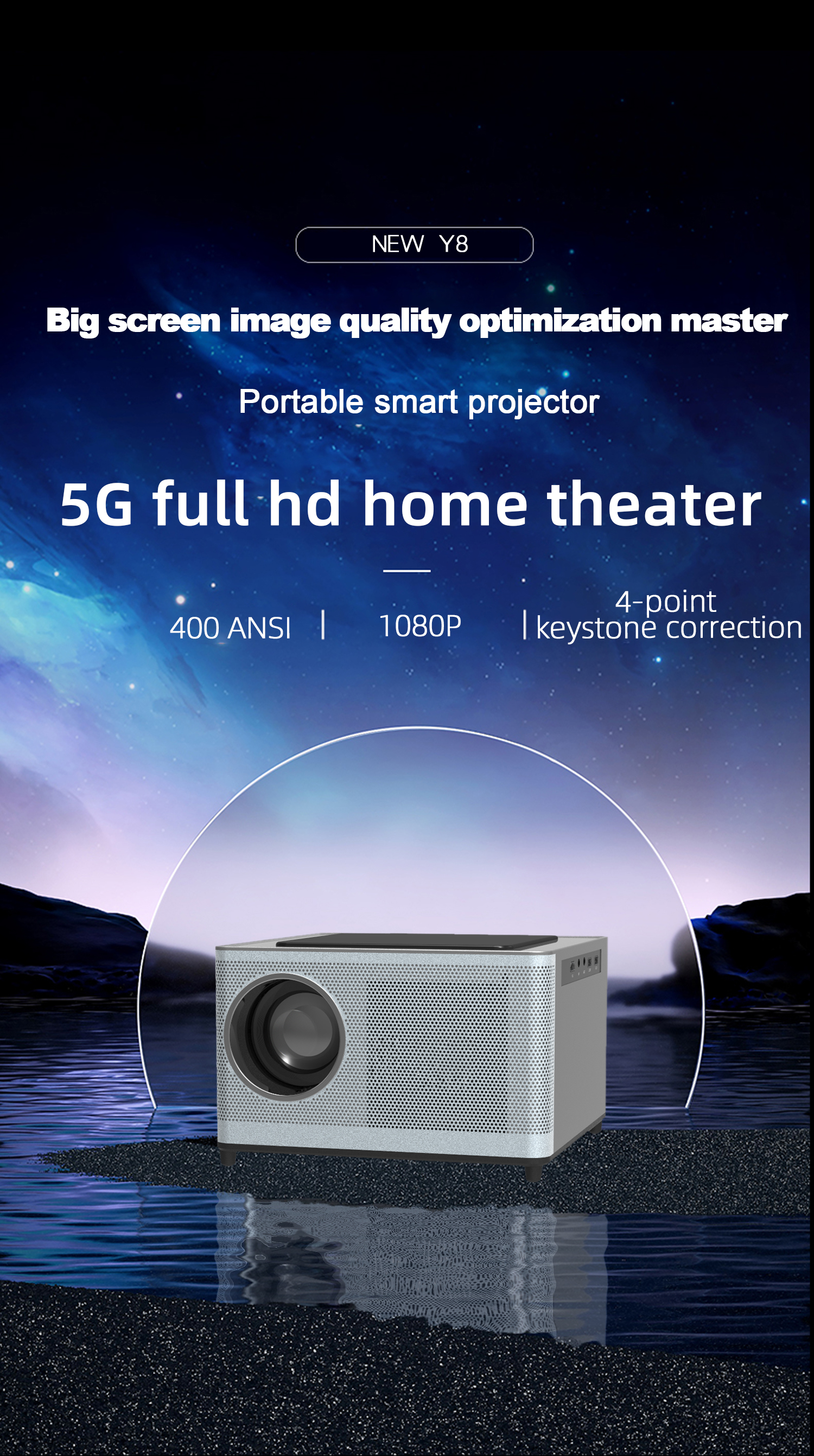 Y8-Android-Projector-1080P-Resolution-400-ANSI-Lumens-445quot-Dual-WIFI-Bluetooth-51-18GB-Android-TV-1972128-1