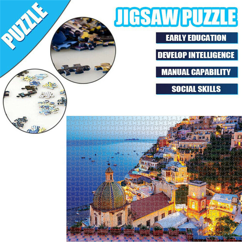 1000PCS-DIY-Window-Sill-CatAmalfi-Paper-Jigsaw-Puzzle-Decompression-Educational-Indoor-Toys-1703029-1