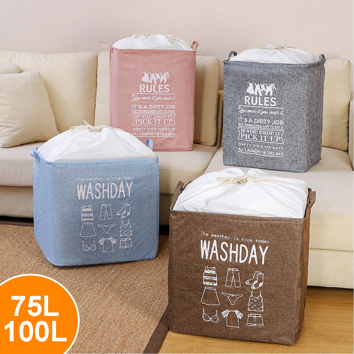 100L75L-Foldable-Dirty-Clothes-Hamper-Basket-Storage-Bag-Toy-Storage-Bin-1760936-1