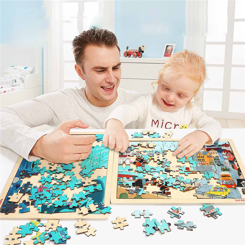 100PCS-DIY-Jigsaw-Puzzle-Undersea-World-23CM-Wooden-Educational-Developmental-Learning-Training-Toy-1383740-1