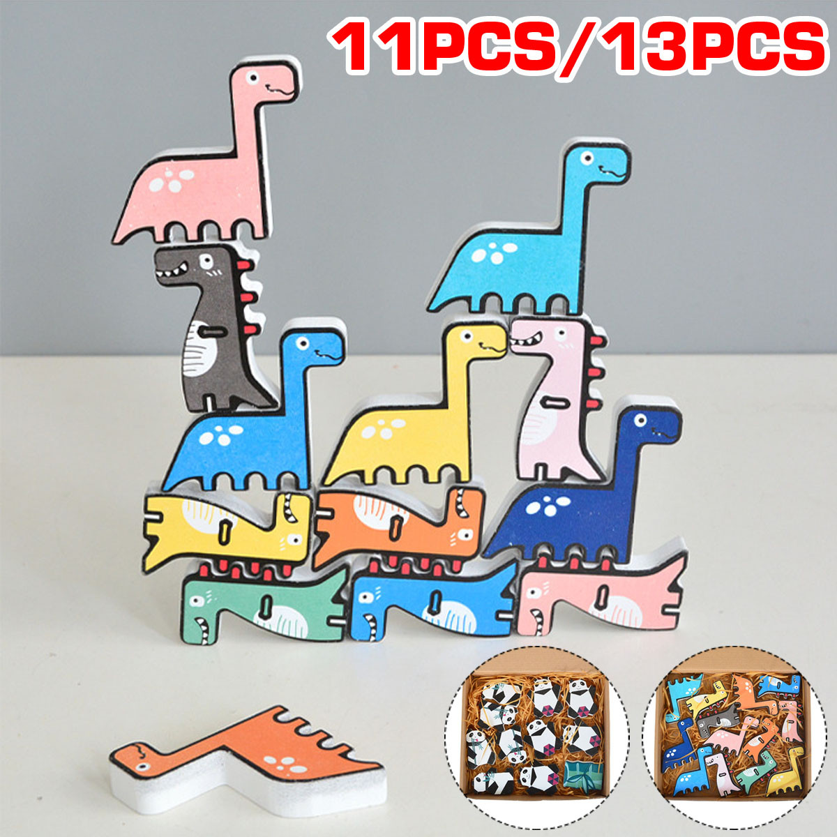 1113-Pcs-Creative-Panda-Dinosaur-Wooden-Stacking-Game-Building-Blocks-Early-Educational-Toy-for-Kids-1717485-2