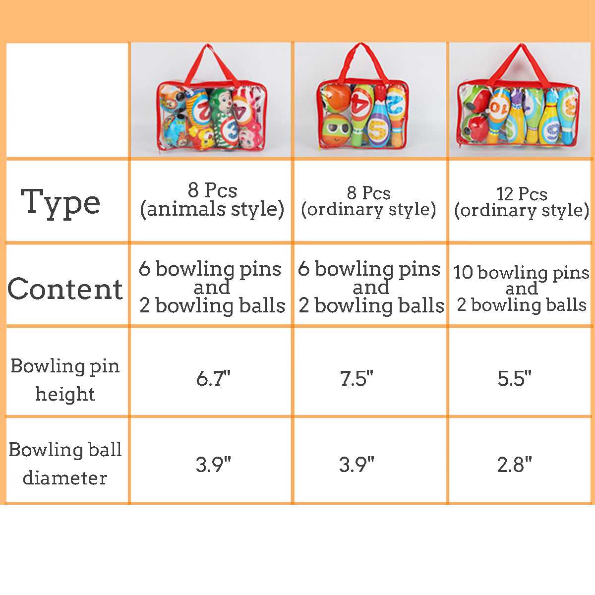 12PCS-Cute-Mini-Bowling-PU-Soft-Indoor-Sport-Play-Games-Safe-Foam-Kids-Bowling-Children-Indoor-Sport-1636874-12