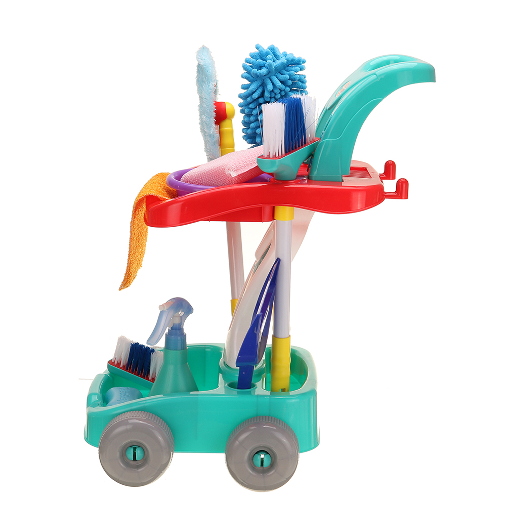 12PCS-Plastic-Home-Cleaning-Broom-Mopping-Carts-Mini-Tools-for-Children-Toys-1754667-6