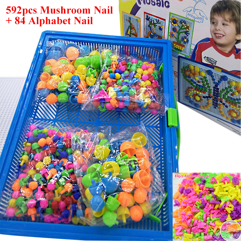 296592Pcs-Mix-Color-Mushroom-Nails-with-Alphanumeric-Nails-Puzzle-Peg-Board-Set-Early-Learning-Educa-1688416-4