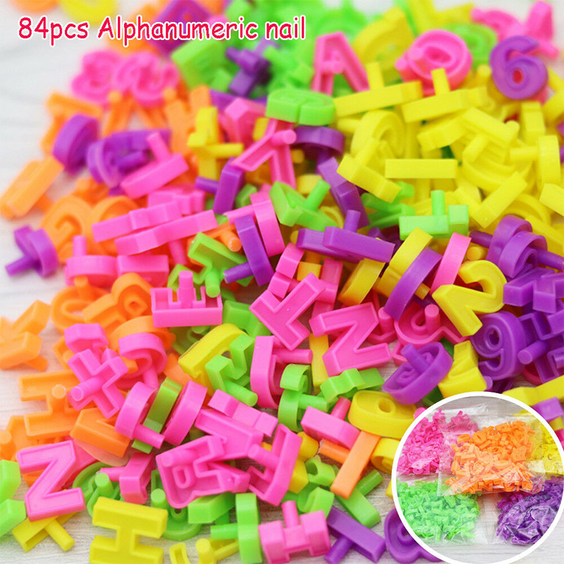 296592Pcs-Mix-Color-Mushroom-Nails-with-Alphanumeric-Nails-Puzzle-Peg-Board-Set-Early-Learning-Educa-1688416-9