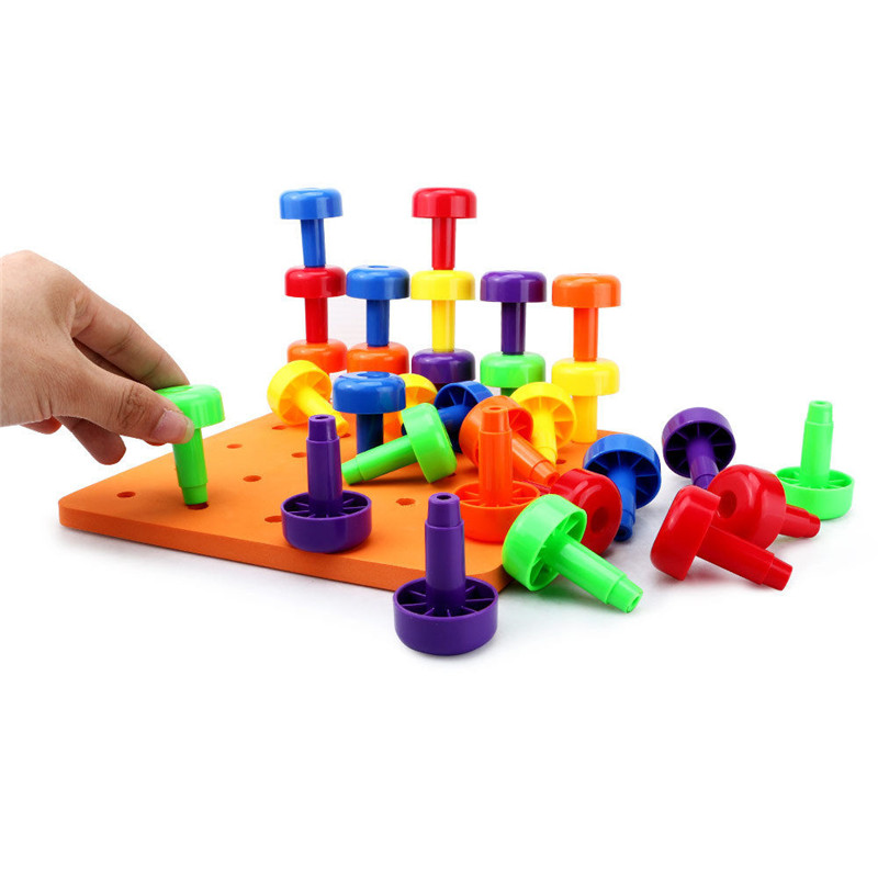 30PCS-Peg-Board-Set-Montessori-Occupational-Fine-Motor-Toy-for-Toddlers-Pegboard-1175905-4