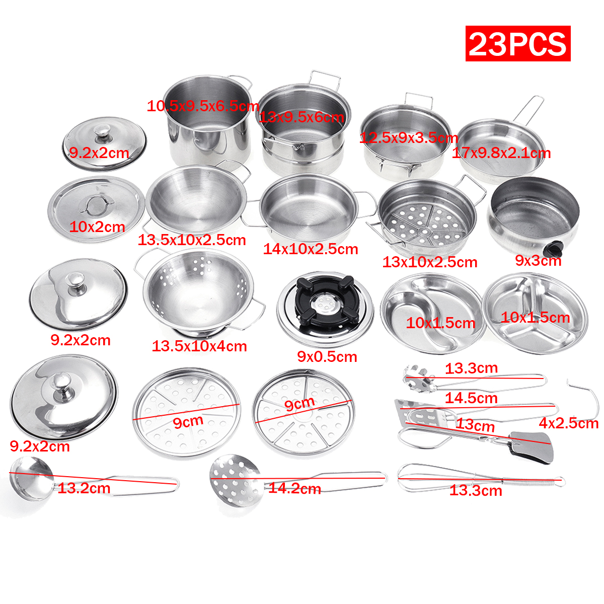 32PCS-Mini-Stainless-Steel-Kitchen-Cutlery-Play-House-Food-Toy-Boiler-Kettle-Cup-Bowl-Spoon-Cookware-1423237-2