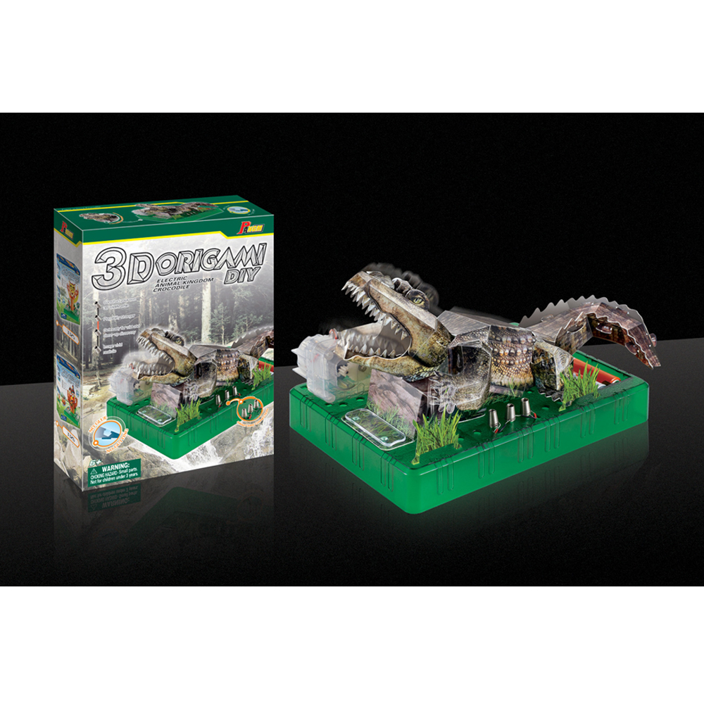 3D-DIY-Origami-Electric-Crocodile-Stereo-Puzzle-Model-Toys-for-Kids-1648346-2