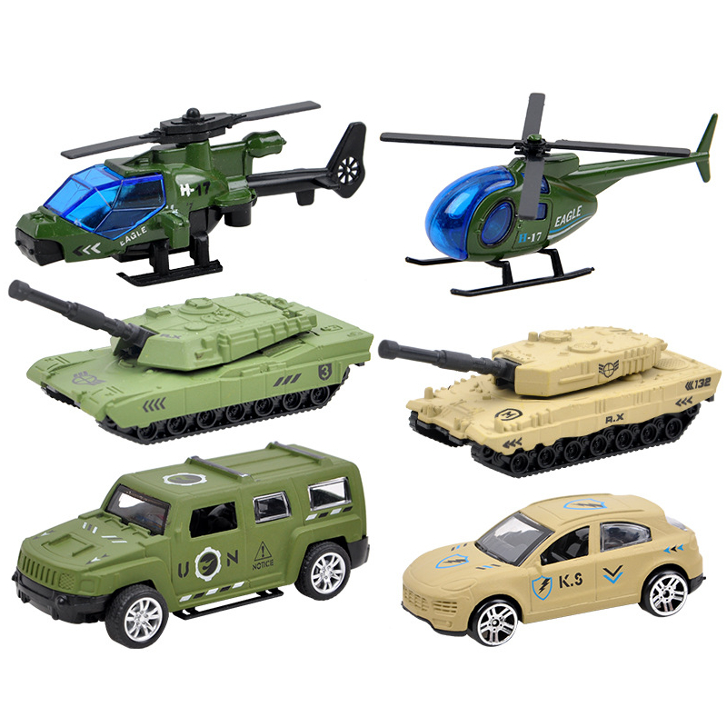 3PCS-Model-Toys-Plane-Car-Racing-Military-Alloy-Vehicle-Engineering-Model-Building-Gift-Decor-1431227-1