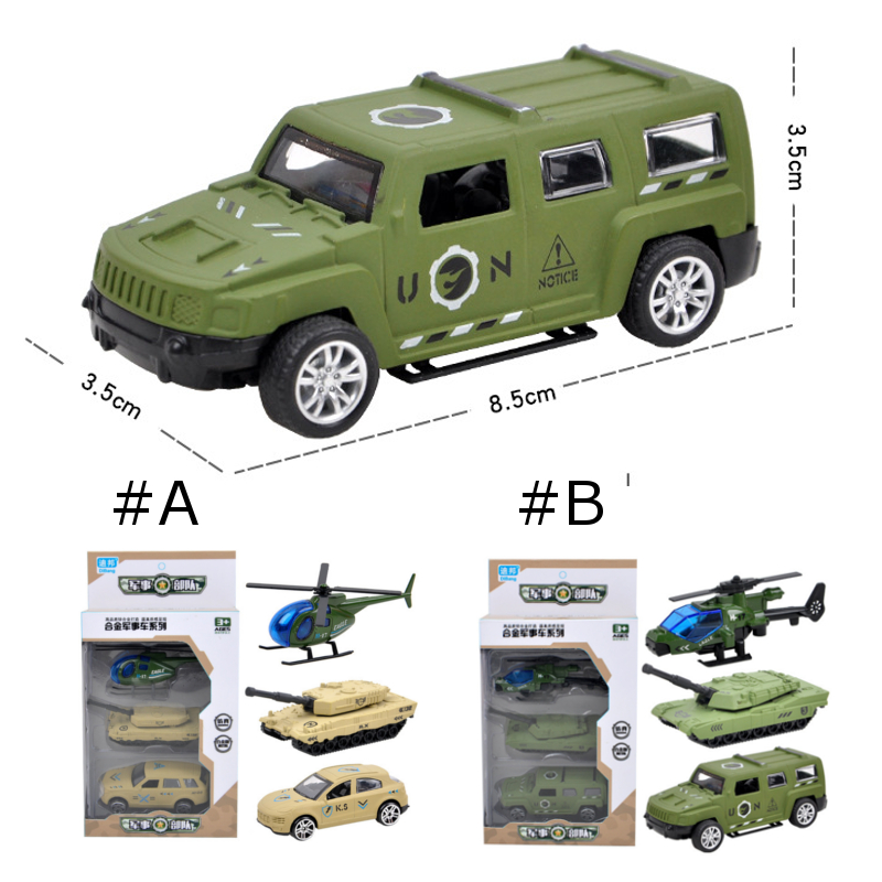 3PCS-Model-Toys-Plane-Car-Racing-Military-Alloy-Vehicle-Engineering-Model-Building-Gift-Decor-1431227-3