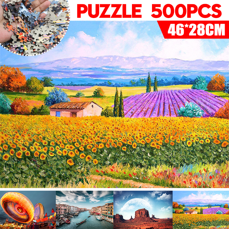 500-Piece-Jigsaw-Puzzle-Toy-DIY-Assembly-Paper-Landscapes-Puzzle-Decompression-Toys-1678781-2