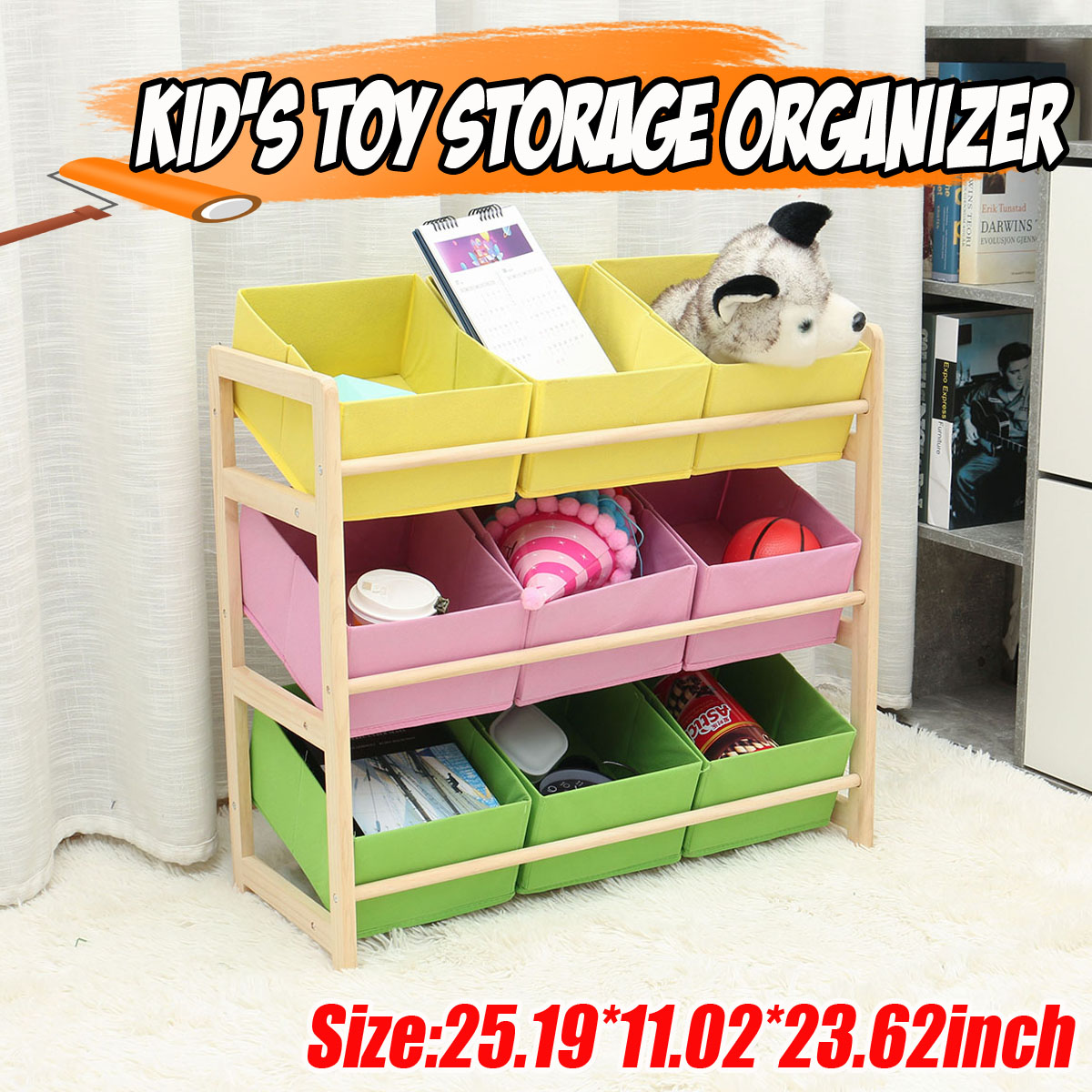 66309CM-Yellow-Pink-Green-Solid-Wood-Childrens-Toy-Rack-Storage-Rack-Toy-Rack-1754652-1