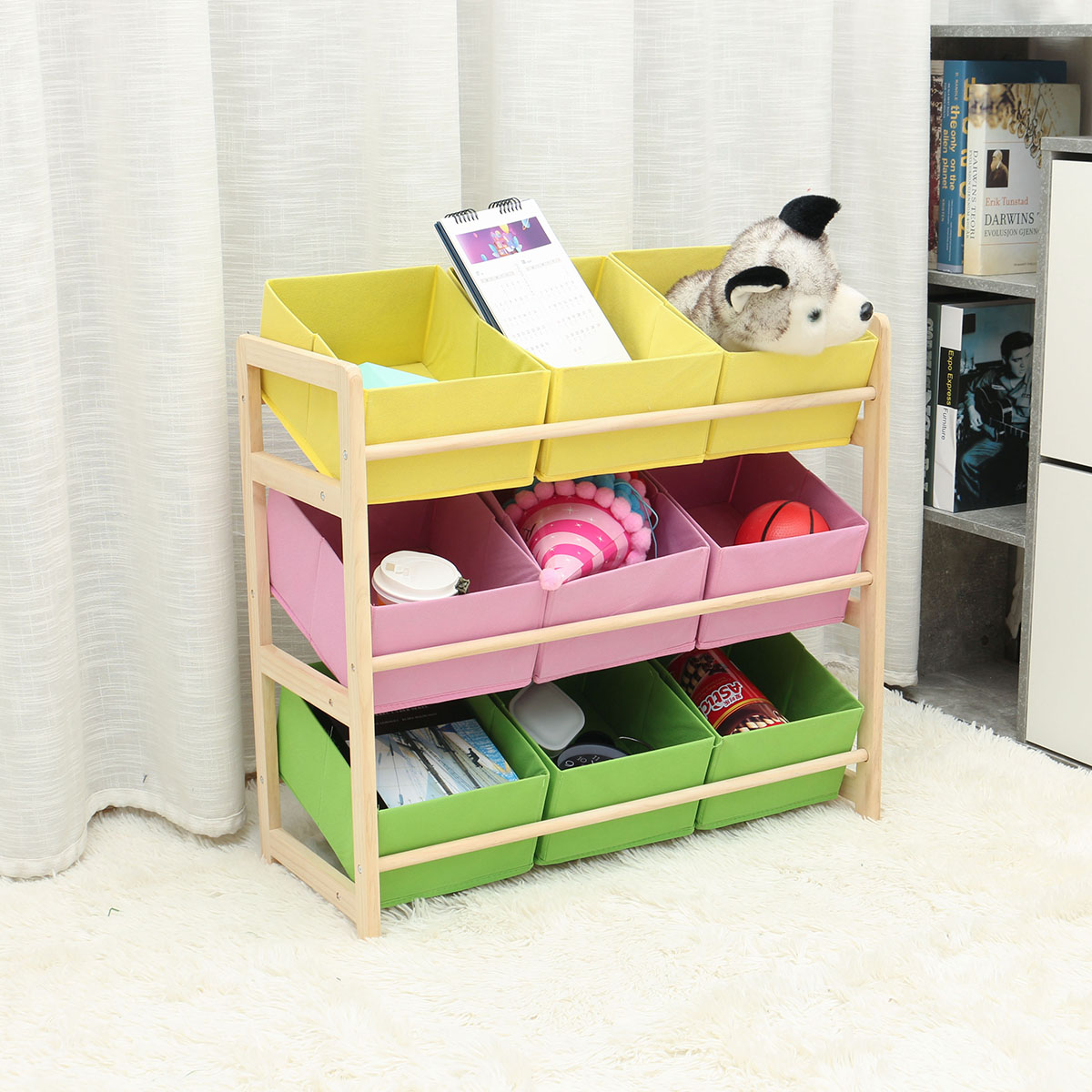 66309CM-Yellow-Pink-Green-Solid-Wood-Childrens-Toy-Rack-Storage-Rack-Toy-Rack-1754652-4